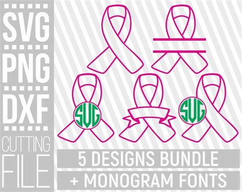 Monogram Ribbon Svg File Include Svg Png Eps Dxf Free Svg Tool