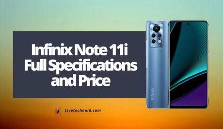 Infinix Note I Full Specifications And Price Paperblog