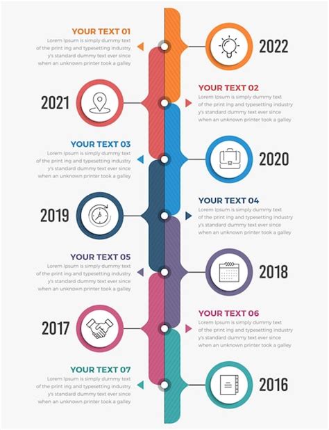 Vertical Timeline Design Ideas