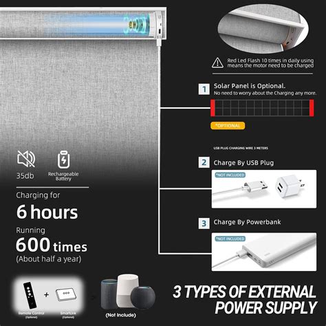 SmartWings Persianas Motorizadas Con Control Remoto Para Ventanas