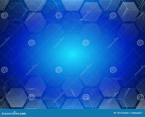 Digital Futuristic Minimalism Abstract Technology Hexagon Background