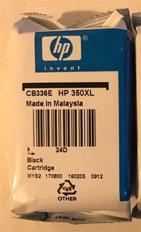 Genuine Hp Xl Black Cb Ee High Yield Printer Ink Cartridge Vat Inc