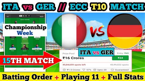 Ita Vs Ger Dream Ita Vs Ger Dream Prediction Ita Vs Ger