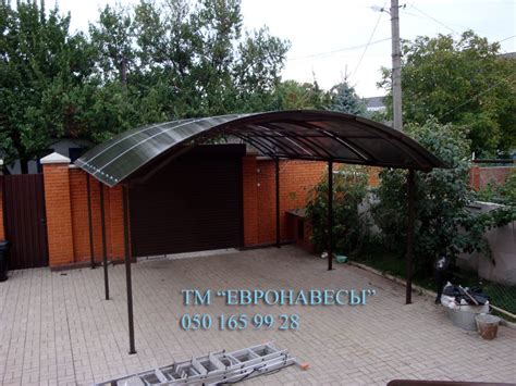 НАВЕСЫ И МЕТАЛЛОКОНСТРУКЦИИ В КИЕВЕ: НАВЕСЫ ДЛЯ АВТОМОБИЛЯ "ЕВРОНАВЕС UFO"