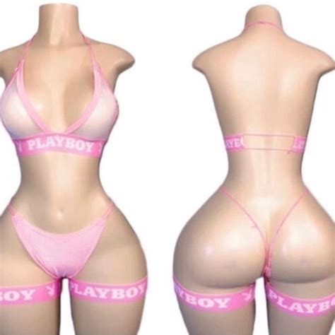 Unbranded Intimates Sleepwear Nwot Sexy Skimpy Playboy Bikini Pc Stripper Costume