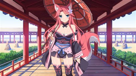 Wallpaper Illustration Anime Thigh Highs Resort Sakura Dungeon Yomi Sakura Dungeon