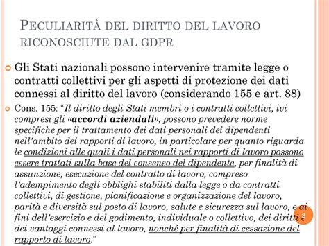 Il Gdpr Nel Diritto Del Lavoro Ppt Scaricare