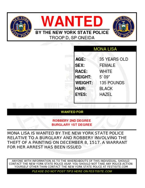 Fbi Most Wanted Poster Template Free