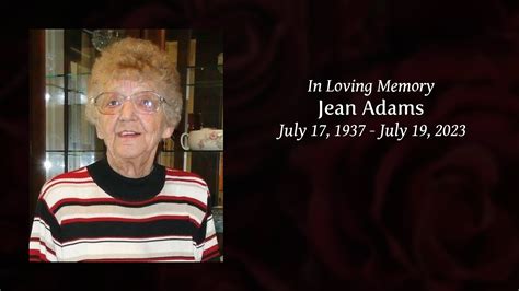 Jean Adams Tribute Video