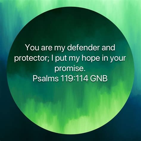 Psalms You Are My Defender And Protector I Put My Hope In Your