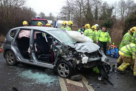 Two Men Cut From Car After Crash On The A49 Near Shrewsbury