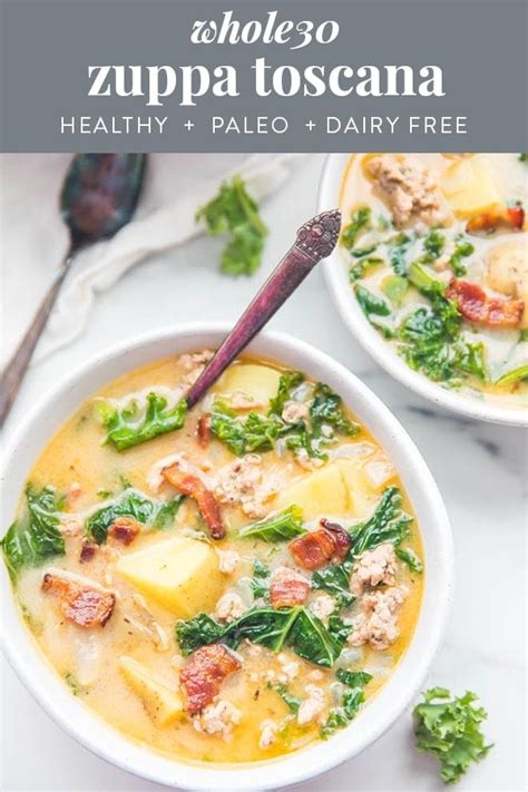 Healthy Zuppa Toscana Whole30 Paleo Dairy Free 40 Aprons