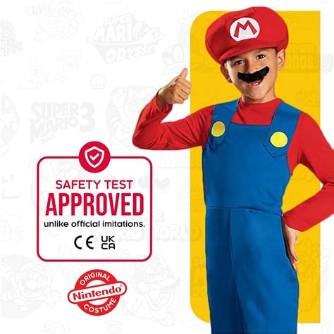 Disguise Nintendo Super Mario Brothers Boys Classic Mario Halloween