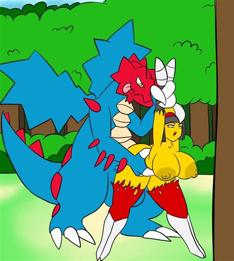 Rule 34 Bisharp Druddigon Huge Breasts Humanoid On Feral Igphhangout Interspecies Pokemon