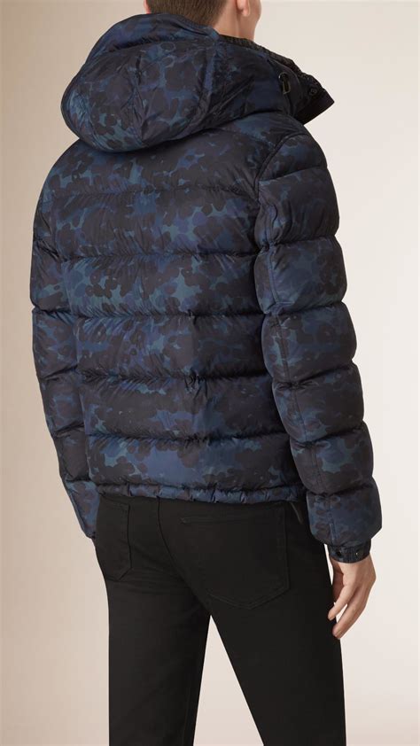 Lyst Burberry Down Filled Puffer Jacket In Blue For Men