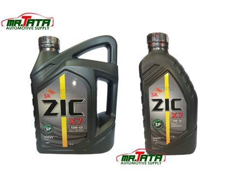 ZIC X7 10w40 Fully Synthetic Gasoline Engine Oil 4L 1L Lazada PH