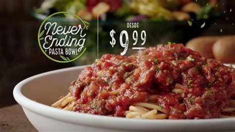 Olive Garden Never Ending Pasta Bowl Tv Commercial Ya Casi Termina