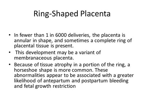 Abnormalities Of The Placenta Umbilical Cord And Membranes Ppt