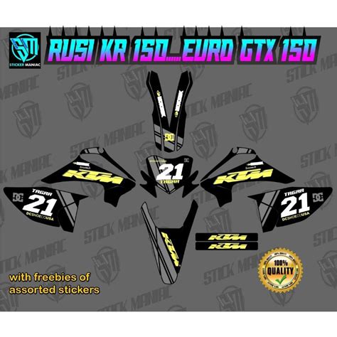 Rusi Kr Decals Sticker Laminated Shopee Philippines