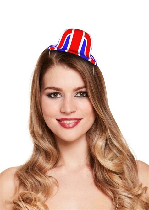 Mini Union Jack King S Coronation Plastic Bowler Hats