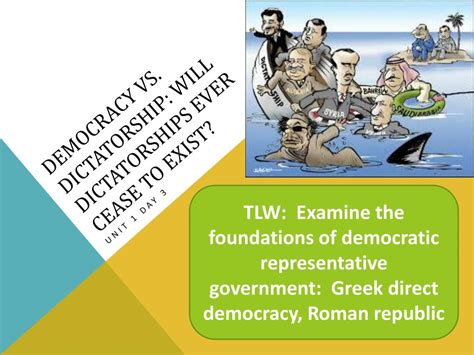 Infographic Definition Of Democracy And Dictatorship