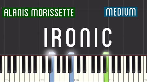 Alanis Morissette Ironic Piano Tutorial Medium Youtube