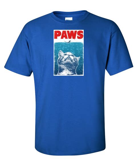 Paws Funny Humor Logo Graphic T Shirt Supergraphictees