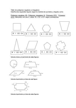 Taller De Pol Gonos Regulares E Irregulares Pdf