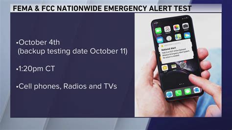 Test Of Fema Emergency Alert System Planned For Early October