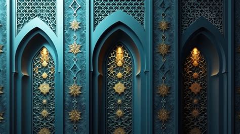 Ramadan And Eid Islamic Luxury Vertical Backgrounds With Arabic Pattern