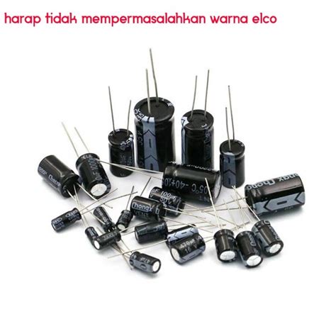 Jual Kapasitor Elco Elko 1000uf 25v Elko 1000uf 25v Shopee Indonesia