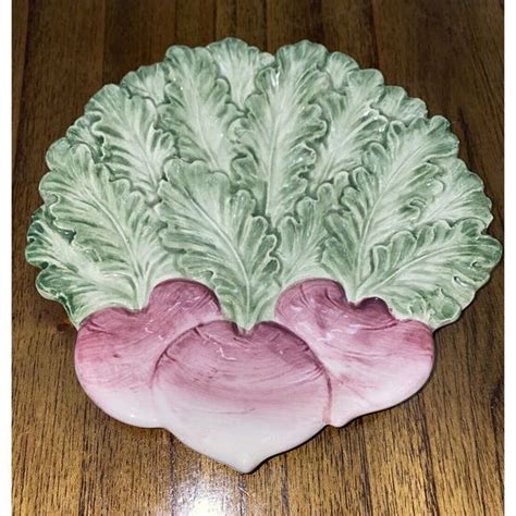 Fitz And Floyd Accents Vtg Fitz Floyd Vegetable Garden Canape Plate