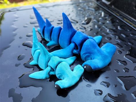 Hammerhead Shark Flexi Articulated Shark Fidget Buddy D Printed