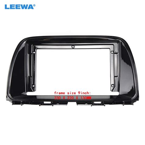 Leewa áudio do carro 9 tela grande dvd fascia quadro adaptador para