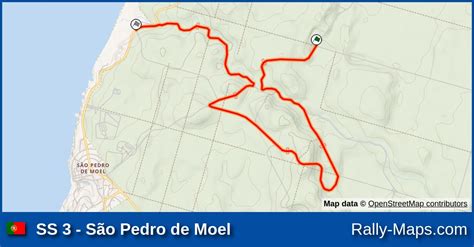 SS 3 São Pedro de Moel stage map Rally Internacional TAP 1973 WRC