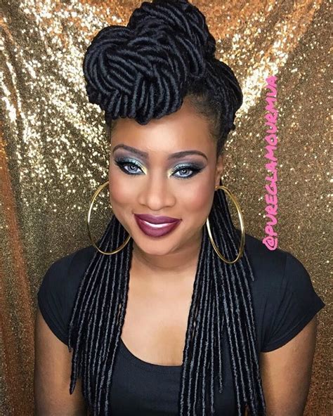 Flawless Crochet Faux Locs And Makeup