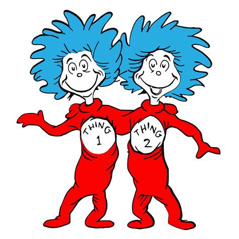 Thing 1 And Thing 2 Svg Dr Seuss Svg Dr Seuss Logo Svg Ca Inspire