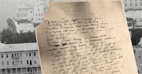 Letter suggests Alcatraz inmates survived infamous escape - CBS News