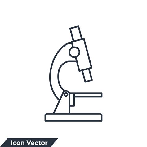 Microscope Icon Logo Vector Illustration Microscope Symbol Template