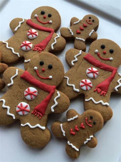 Gingerbread Men Gingerbread Cookies Decorated Christmas Cookies