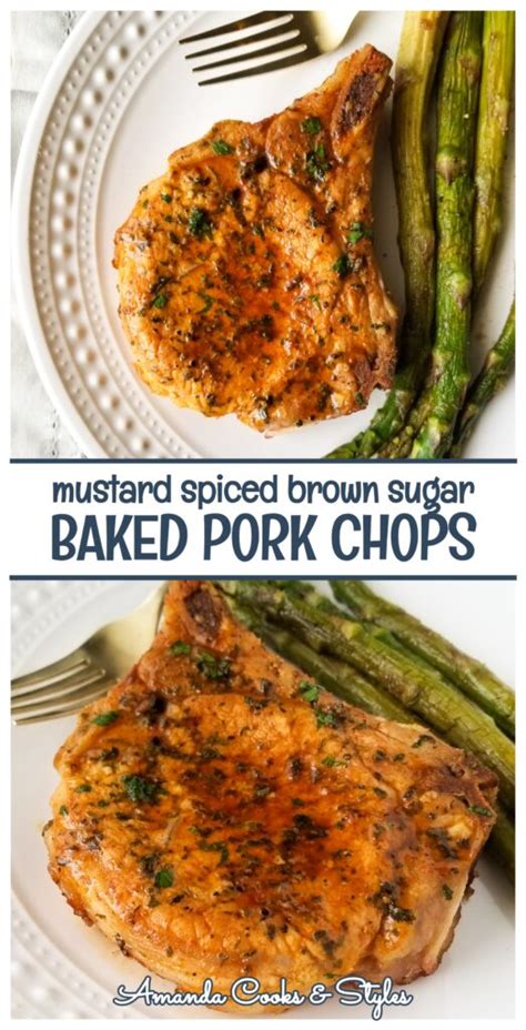 Mustard Brown Sugar Pork Chops - Amanda Cooks & Styles