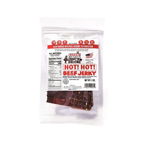 Stans Beef Jerky 2oz Hot Hot