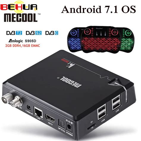 MECOOL KI PRO DVB Android 7 1 Smart TV Box DVB T2 DVB S2 DVB C Amlogic