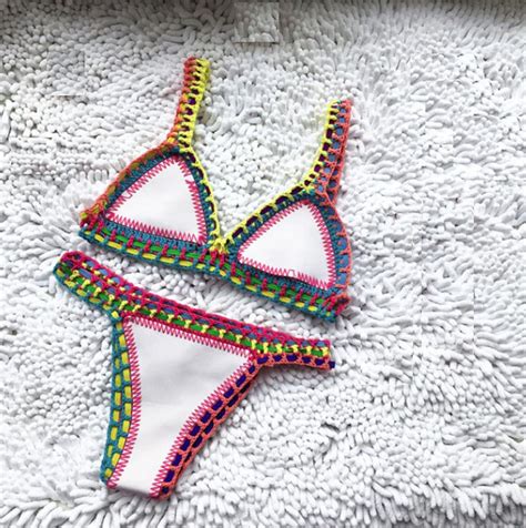 Crochet Handmade Bikini Micro Bikini Crochet Knit Etsy