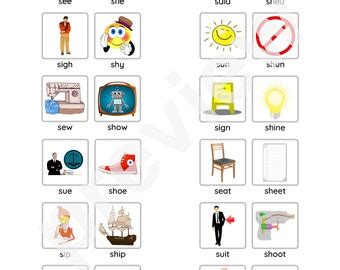 Minimal Pairs For F V Phonemes For Speech Therapy Practice Pages Etsy