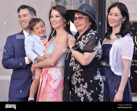 Lucy Liu and Family at the Lucy Liu Star On The Hollywood Walk Of Fame ...