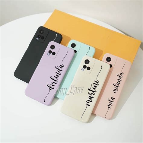 Jual Custom Case Nama Softcase Macaron For Opp Viv Realme Xia Mi