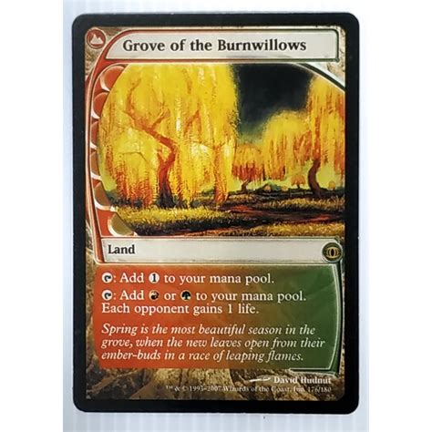 Mtg Card Black Core Legacy Set Land Grove Of The Burnwillows