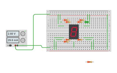 Circuit Design Display De 7 Segmentos Tinkercad