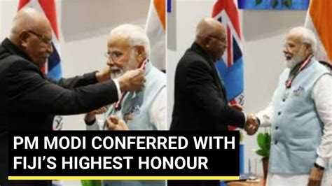 Pm Modi Conferred With Highest Civilian Honours By Fiji Papua New